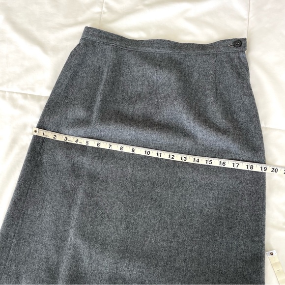 Vintage Pendleton 100% Virgin Wool Short Pencil Skirt Gray Size 8 - Picture 12 of 12